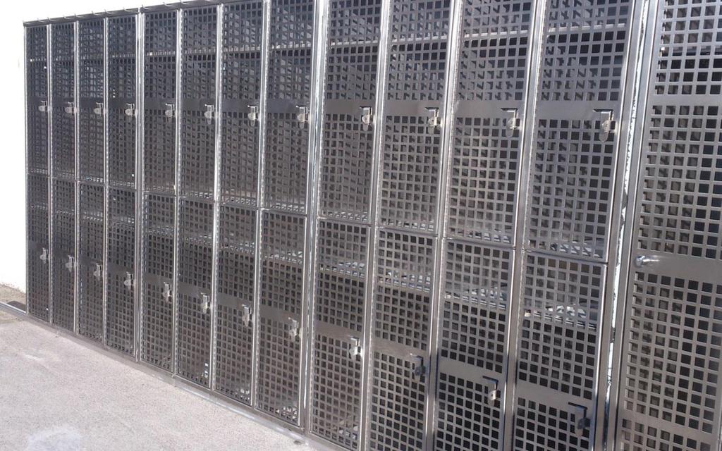 slide type to take 6 to 8mm padlock these Lockers ideal for anti-vandal environment