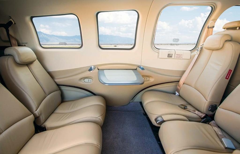 Beige Gray COMFORT AND PRODUCTIVITY The Bonanza G36 offers a spacious and comfortable ride for you and