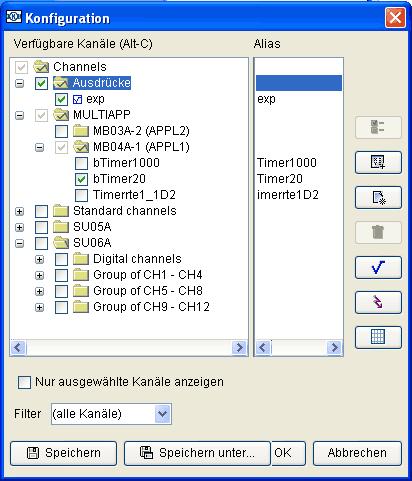 Norint matavimo metu keisti konfigūraciją, dialogo langą Konfiguration (Konfigūracija) galima v l atidaryti komanda - Messen/Konfiguration (Matuoti/Konfigūracija).