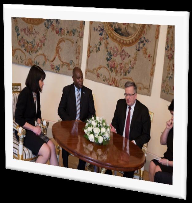 They discussed ways in which the business sector of Botswana and Poland could engage one another. The Ambassador also met with Mr. Andrzej Arendarski, President of Polish Chamber of Commerce.