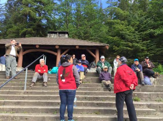 Alaska Volunteer Trip May 2018 Trip Report Page 3 Work Day 2: We headed out to the Auke Village Recreation Area, an important historic village site of the Auke Tribe and an