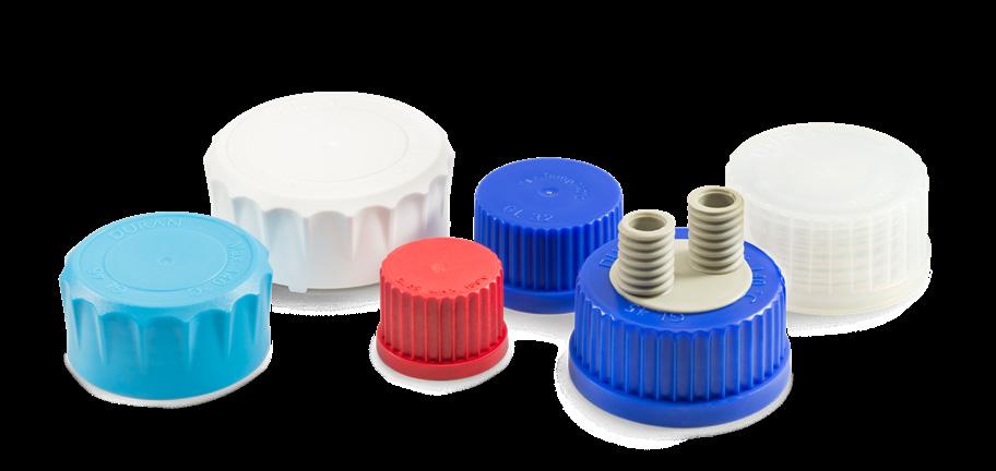 DURAN BOTTLE CAPS & CONNECTION SYSTEMS THE PERFECT MATCH FROM STANDARD TO SPECIAL In scientific procedures, nothing should be left to chance.