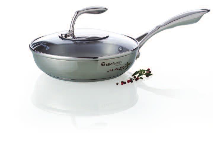 7 L Sauté Pan with Cover A deep pan perfect for hearty dishes like paella or risotto, and wide