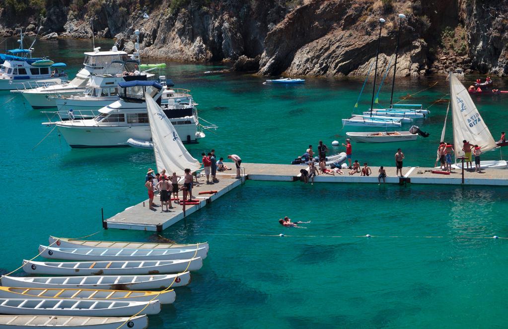 CAMP CHERRY VALLEY - SANTA CATALINA ISLAND, CA SWIM in the crystal clear coves, SCUBA and EXPLORE the pristine underwater world, KAYAK in the sparkling waters, SAIL and