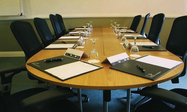 12 Brocton Suite Plan 6m BOARD ROOM ARRANGEMENT Brocton Suite A small to medium sized meeting room with write on / wipe off walls suitable for a smaller meeting or for use as a syndicate or breakout