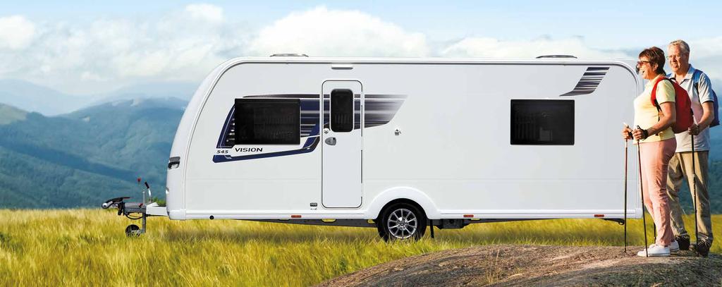 8 9 Affordable and versatile, the Vision is the true family caravan.