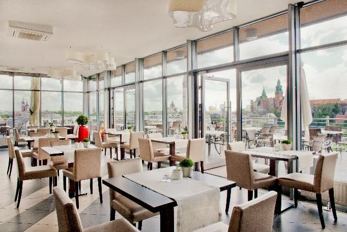 Facilities: Café Oranzeria: A fabulous rooftop restaurant with terrace overlooking Wawel Hill, the Old Town and the Vistula Boulevards.