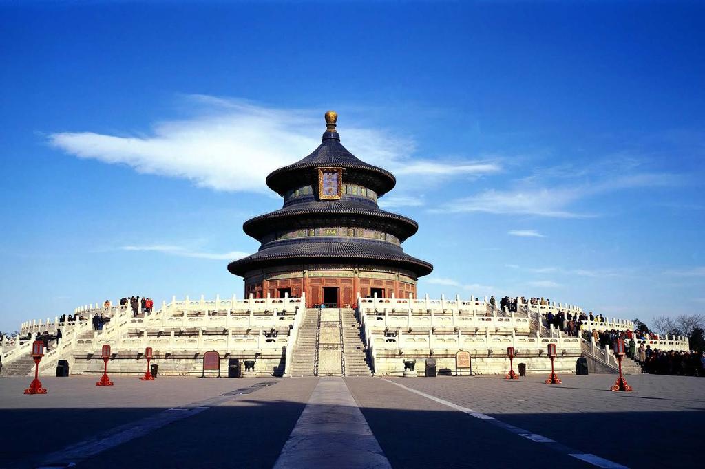 TEMPLE OF HEAVEN & HONGQIAO MARKET This morning retraces the route of imperial processions past when you visit the magnificent Temple of Heaven said to be the most beautiful example of Ming dynasty