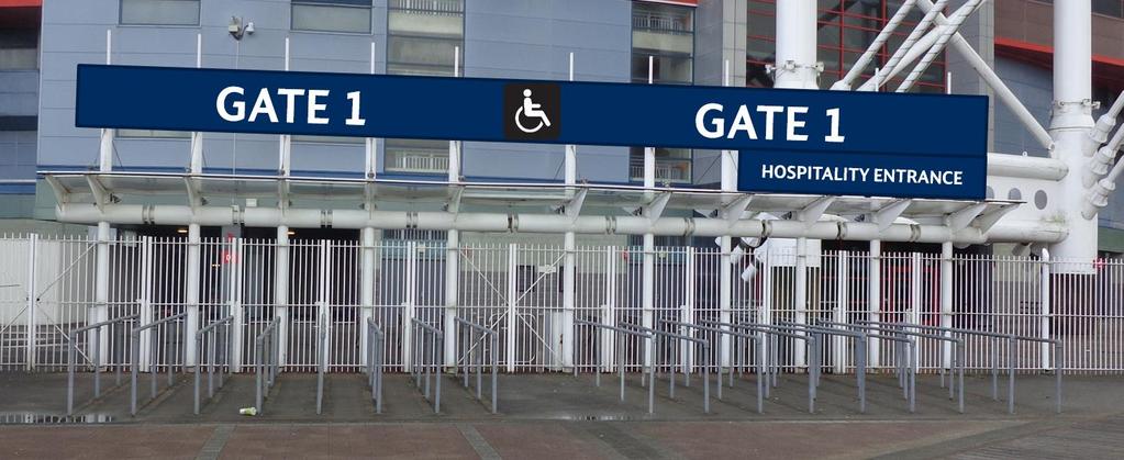 Stadium Information Accessible (disabled-friendly) entrances Each stadium entrance gate has an accessible turnstile.