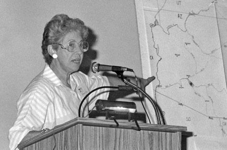 Betty Lee spoke on Southwestern Trails