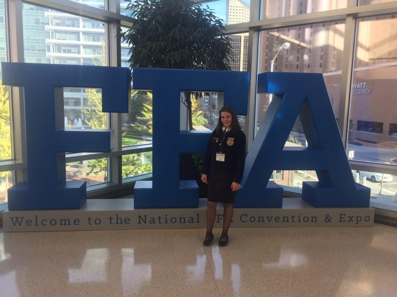 1 Roy FFA Student Wins at Nationals On October 16, 2016, the Roy FFA Chapter left for Indianapolis, Illinois to compete at the national level in the Agriscience fair.