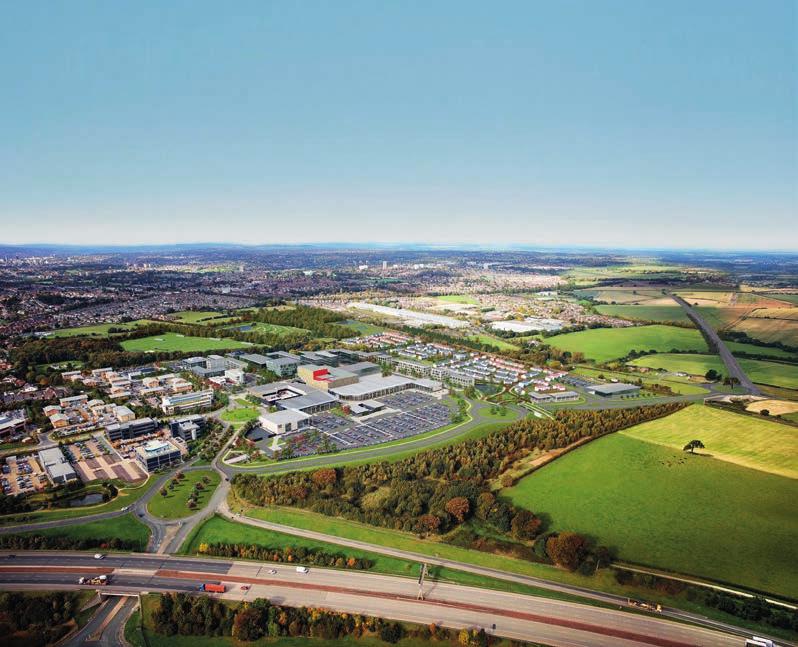 THORPE PARK LEEDS GREEN PARK SPORT & LEISURE HUB BUSINESS PARK RESIDENTIAL QUARTER HOUSING ALLOCATION (upto 7,000 homes) New train station - East Leeds Parkway, planned opening 2023