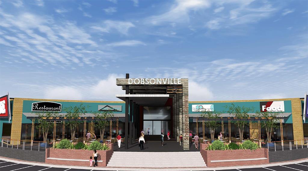 Redevelopment in progress Dobsonville Shopping Centre, Soweto Redevelopment to cater to centre with strong trading density of R37,245/m² per annum New mall, food court and