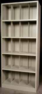 SHELVING & STORAGE MODULAR SHELVING Contemporary design for 14" x 17" film that grows with your needs. Quick, simple assembly without tools. Optional doors are available.