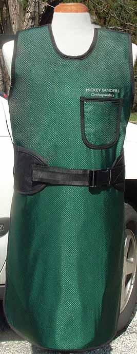 Velcro shoulder strap keeps the apron snug across the upper back so there s no shoulder slippage. Pocket is included. (.5mm protection) 46400 STARLITE 66400 TRUE LITE 61420 COST CRUNCHER (.
