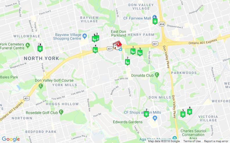 Places of Worship Recreation Centres 1. Oraynu Congregation for Humanistic Judai 156 Duncan Mill Road #14, North York Dist.: 0.78 km 2. Faith International Church 1967 Leslie Street, North York Dist.