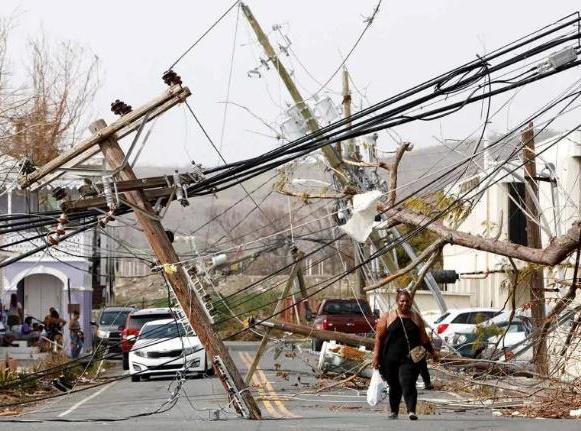 Over 95% of the infrastructure collapsed, including basic access to power and water.