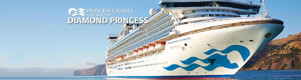 An 8 night Japan and South Korea cruise aboard the impressive Diamond Princess.
