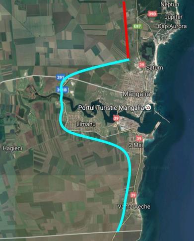 for s Trans Regio. In the item 5 is passed Constanta-Vama Veche, with a length of 49 km and a total cost of 36.70 mil. Euro, (MT Appendix 1, 2015). In the Appendix 10.