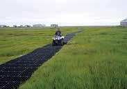 Degraded Trail GEOTERRA Rigid No-Fill Mats GEOTERRA rigid mats are strong enough