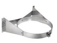DuraTech 10-24 ll-fuel himney Tee Support racket Use as wall support for chimney system. Supports up to 30 of DuraTech himney. ttaches to chimney pipe. an be installed above or below the Tee.