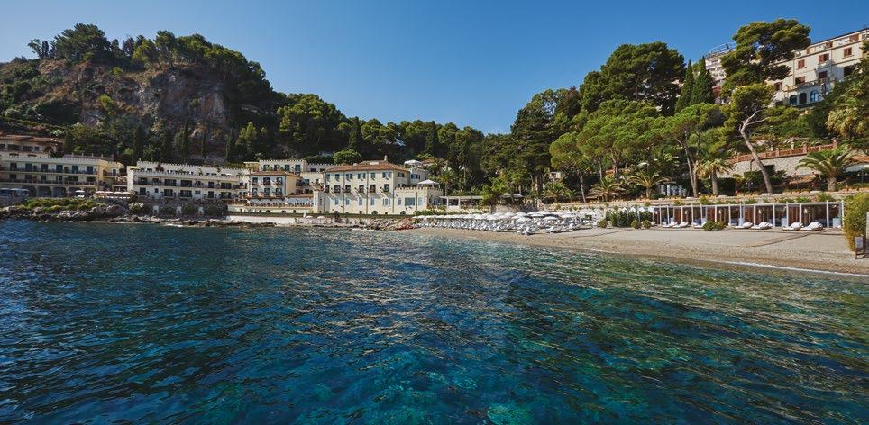 LOCATED ON ONE OF ITALY S MOST BEAUTIFUL PRIVATE BEACHES, ON SICILY S BAY OF MAZZARÒ, BELMOND VILLA SANT ANDREA IS A FORMER VILLA, BUILT BY AN ARISTOCRATIC FAMILY IN 1919.