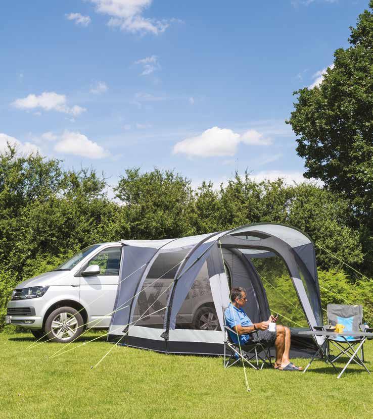 TRAVEL POD ACTION AIR If you don t want to spend time setting up and taking down your drive-away awning, then this is the awning for you.