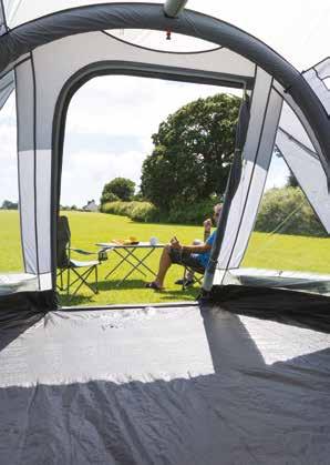 A large 90 protective canopy covers the front door - ideal for poor weather conditions. There are three versions, to suit 270 different height campers and motorhomes VW, L and XL.