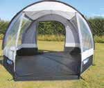 Complete with a full clip-in groundsheet, to keep bugs and draughts out, and a two-berth inner tent that can be used if sleeping accommodation is required.