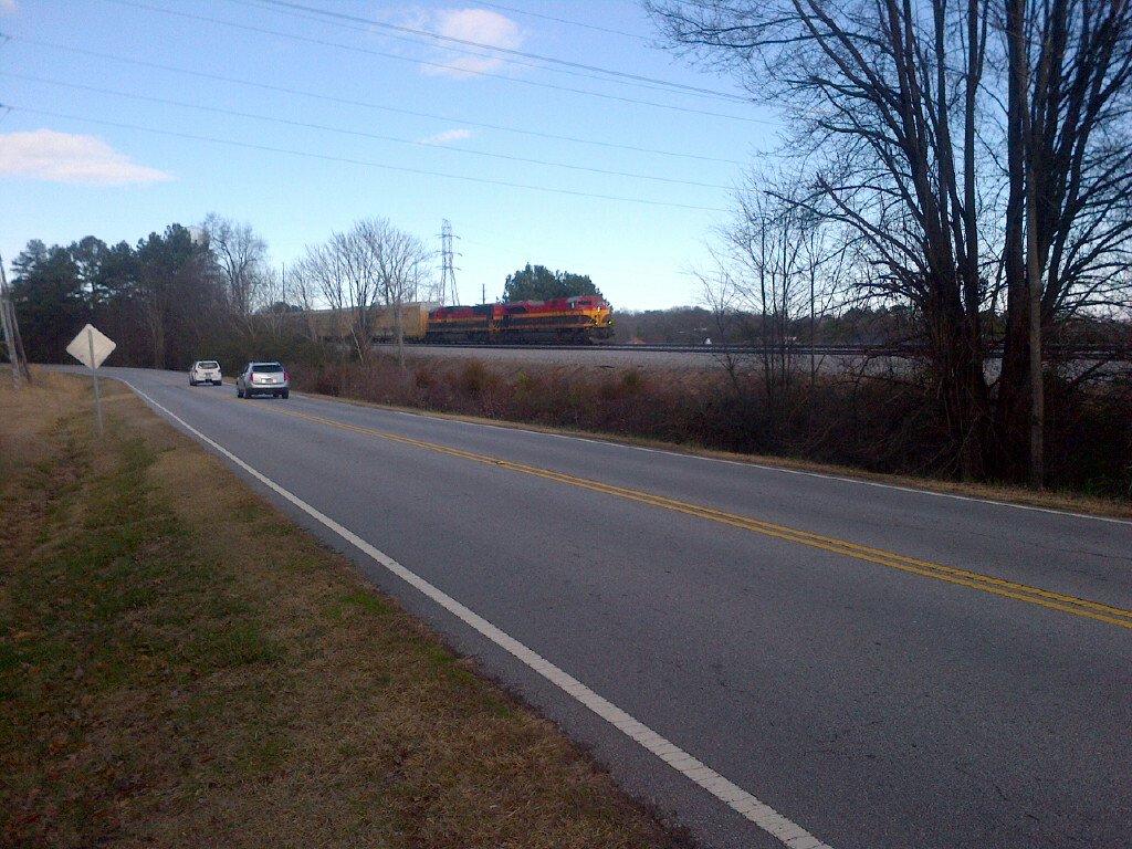 2pm (or so) I saw a northbound freight go by at 2pm when leaving the museum.