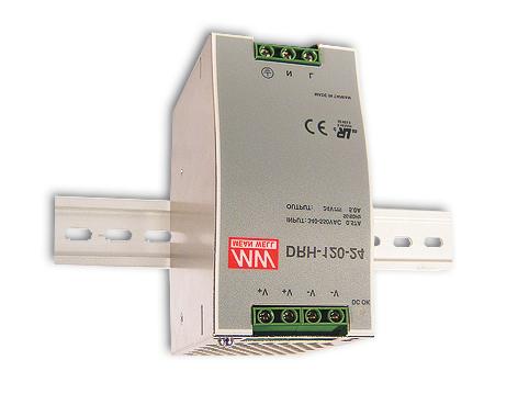 120W Single Output Industrial DIN RAIL ower Supply DRH-120 s e ries SECIFICATION MODEL OUTUT INUT ROTECTION ENVIRONMENT SAFETY & EMC (Note 4) OTHERS NOTE DC VOLTAGE RATED CURRENT CURRENT RANGE RATED