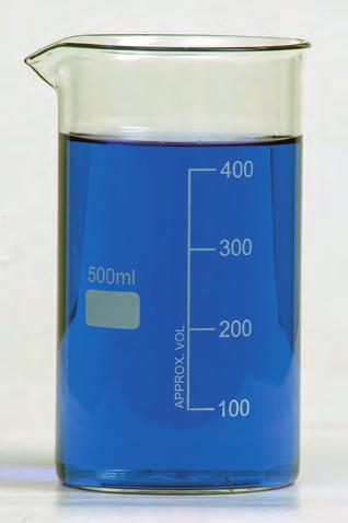 The 20ml and larger sizes also have a double graduated metric scale and a marking area. Tolerance for beakers is approximately +/- 5%. Grad. Range Grad.