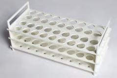 Test Tube Rack, 12-Tube, Unassembled, PP Sturdy polypropylene rack will hold 12 test tubes up to 20mm in diameter.