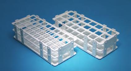 TTHP03 Test Tube Rack, 12-Tube, Unassembled, PP One-piece molded racks have a three-tier grid design.