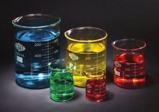 Beakers Beakers, Low Form, Heavy Duty, Borosilicate Glass Heavy duty beakers are ideal for tough handling conditions including mechanized washing.