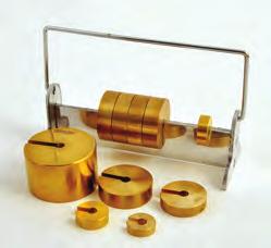 AWSS09 Weight Set of 9, Stainless Steel Includes rack and eight brass weights, 1 x 500g, 2 x 200g, 1 x 100g,