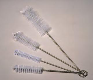 Brushes Good quality nylon bristles mounted in twisted heavy gauge galvanized wire. All brushes feature a radial top.