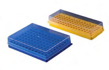Molded-in coding for easy identification of tubes. Autoclavable. Tube Reversible Racks for Microcentrifuge Tubes, PP Places L x W x H P20206 1.5, 2.0 & 0.