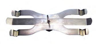 These clamps are constructed from aluminum and feature PVC covered spring jaws.