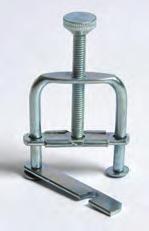 opening C-Clamp, 6" jaw opening Swivel-type tubing clamps are made of zinc-plated steel wire.