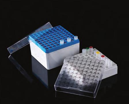 Cryo Ware Manufactured of strong polycarbonate, these boxes are ideal for compact storage of 2.0 or 5.0ml cryogenic vials. Boxes can be used at temperatures from -196 C to 121 C and are autoclavable.