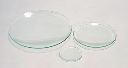 G1060 Glass Petri Dish 60 x 65 x 15mm 10 G1075 Glass Petri Dish, 75 x 82 x 15mm 10 G1100 Glass Petri Dish, 100 x 107 x 20mm 10 Plates made of clear flint glass,