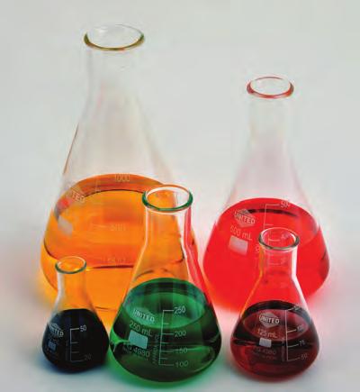 Flasks Erlenmeyer Flasks, Narrow Mouth, Borosilicate Glass Borosilicate glass flasks are designed to give the best combination of thermal shock resistance and physical strength.