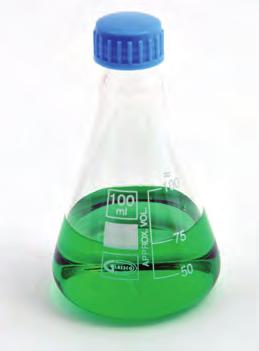1 FG4980-5000 5000 1500-5000 500 1 1 * Note: 10ml flask is not graduated. Erlenmeyer Flasks, Wide Mouth, Borosilicate Glass Wide mouth flasks are ideal for titrations and culture work.