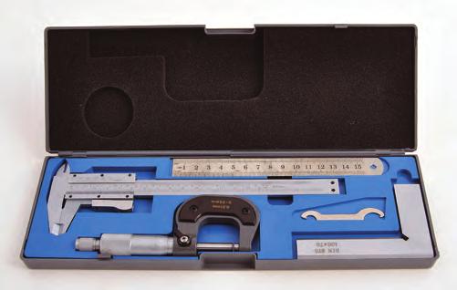 Measurement Precision Measuring Set This measuring set contains four high quality instruments housed in a sturdy plastic storage case.