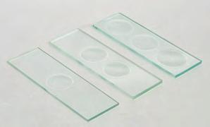 Made of quality sheet glass, with ground edges. Frosted end is designed for easy marking and organization of slides.