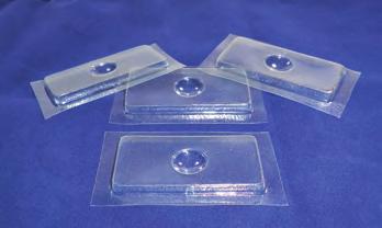 CSPL10 Plastic Well Slides, pack of 10 Clear plastic slides measure 3 x 1 and feature raised edges designed to be easily gripped by a mechanical stage.
