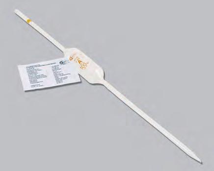 Pipettes These pipettes are made from borosilicate glass in compliance with ASTM specification E969. Color-coded. Batch certified. Calibrated to deliver.