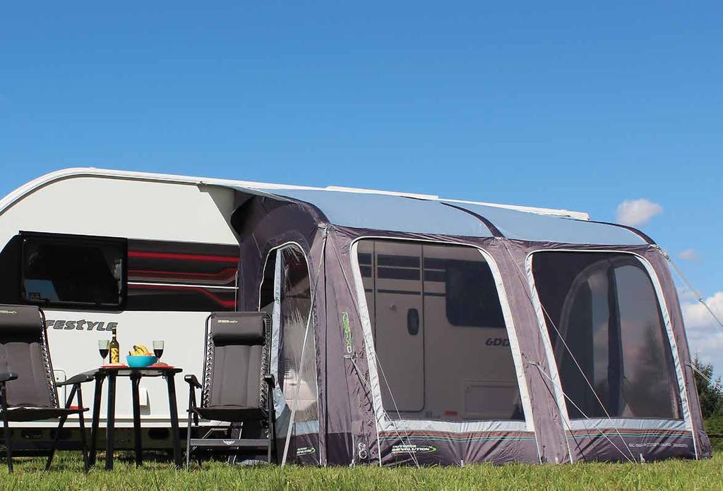 E-SPORT AIR 325 CARAVAN / MOTORHOME // AWNING...Modern Classic After a very successful season in 2018, we have again returned this year with the widely praised E-Sport Air 325 caravan awning.