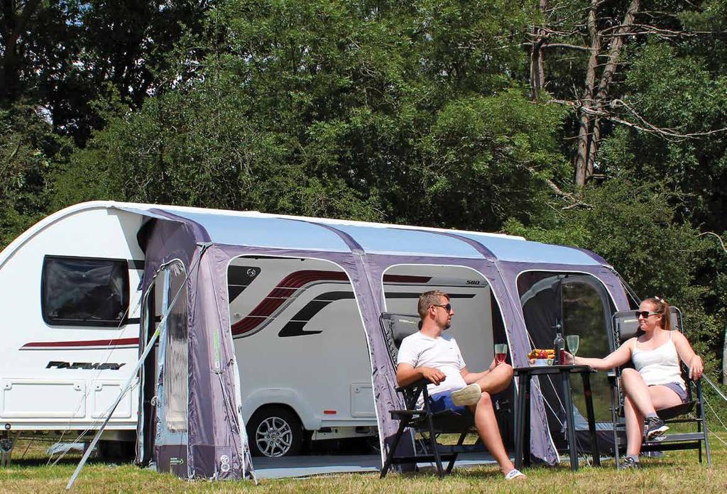 E-SPORT AIR 400 CARAVAN // AWNING...Modern Classic This larger four-metre E-Sport Air 400, boasts all the features of the 325 with the added luxury of extra space.
